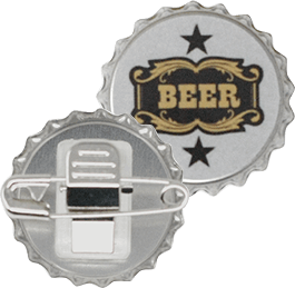 缶バッチ 王冠タイプ クリップピン 缶バッジファクトリー オリジナル缶バッチが激安で小ロットで作成可能